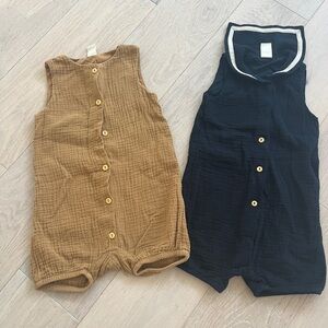 H&M Organic Cotton 12-18 Months Baby Romper Bundle